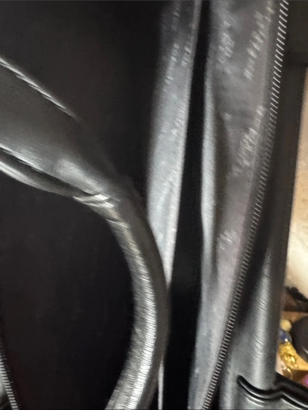 Men's Black Leather Briefcase with Front Zip Pocket